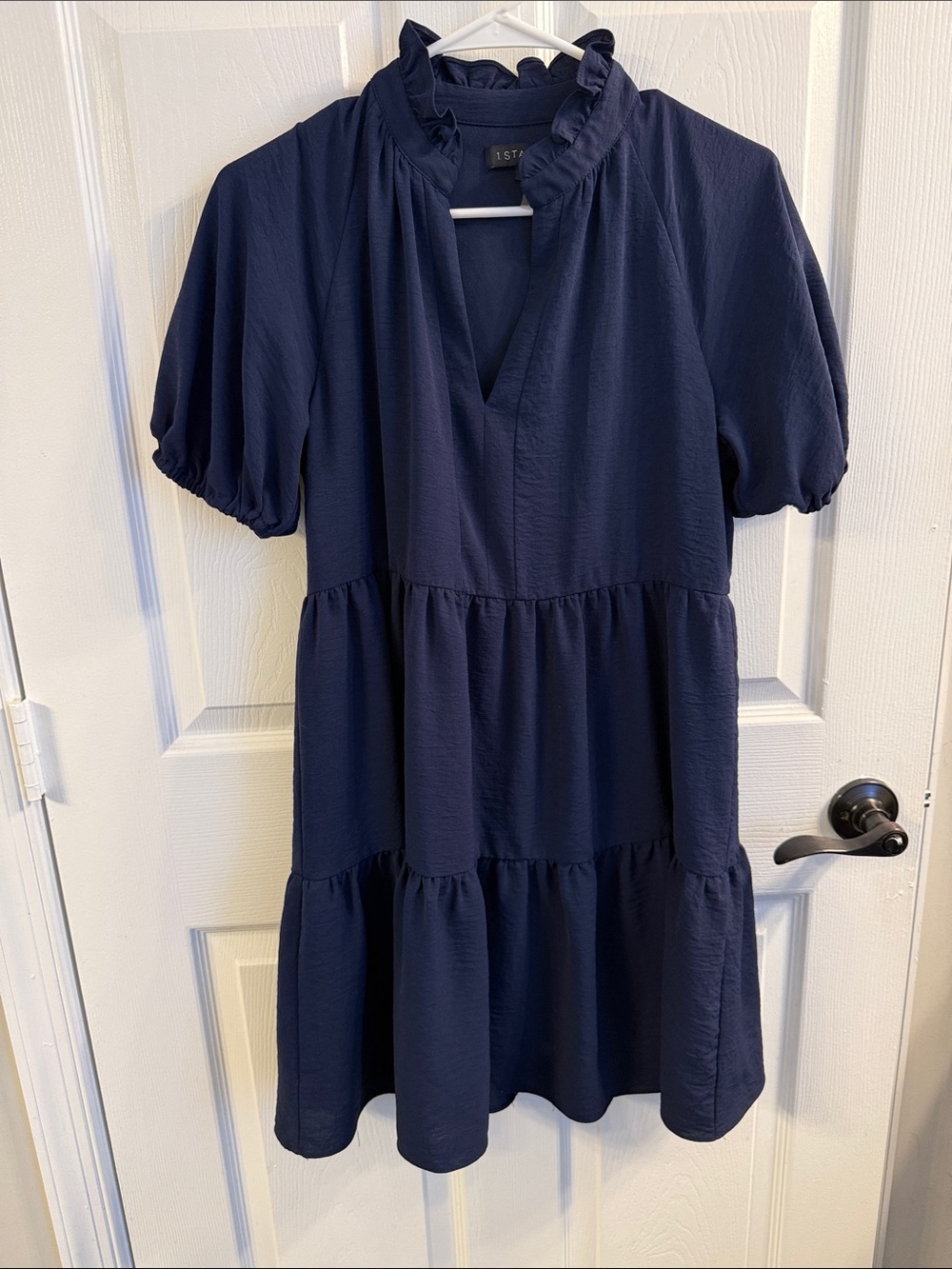 1 State sz SM Ruffle Tiered Dress